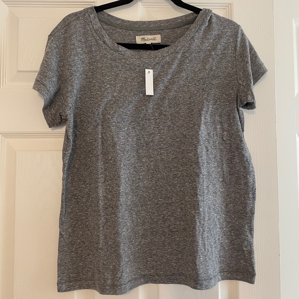 NWT Madewell Scoop Neck Grey Tshirt